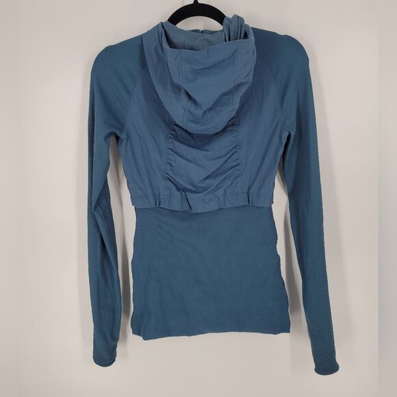 Lululemon Petrol Blue Rib Sleeve Dance Studio Jacket 4 - Picture 9 of 16